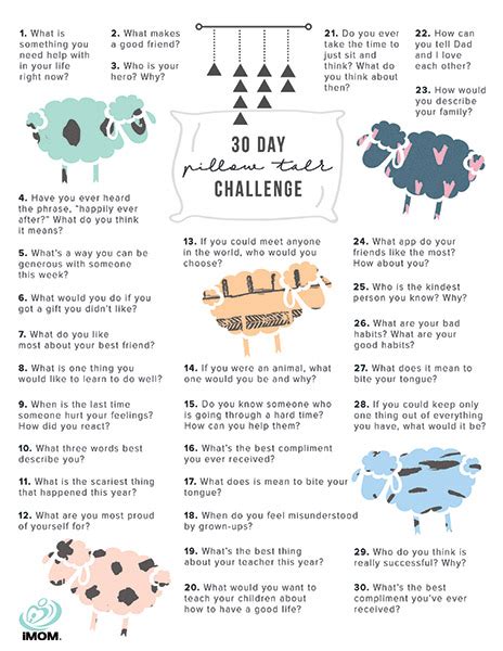 30 Day Pillow Talk Challenge Imom