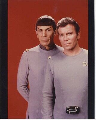 Star Trek Leonard Nimoy William Shatner Vintage Color Photo From Transparency Ebay