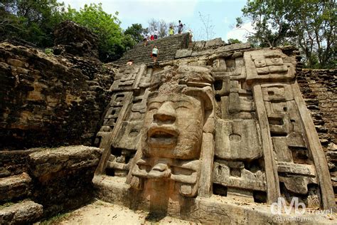 Mask Temple Lamanai Mayan Ruins Belize Worldwide Destination