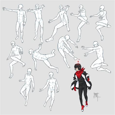 Sketchdump October 2018 Flying And Falling Poses By Damaimikaz On