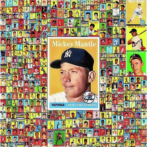 1958 Topps Baseball Cards Complete Set Collage Digital Art By Bob
