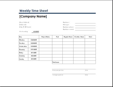 Overtime Format In Excel Excel Templates