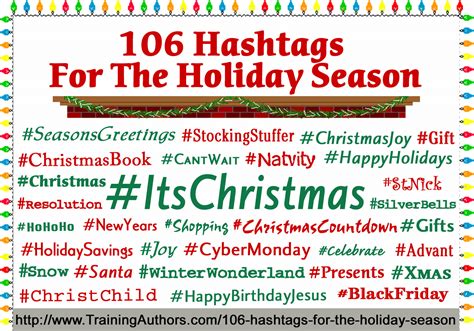 This how we use hastags on youtube or any other social media. 106 Hashtags for the Holiday Season - Training Authors ...