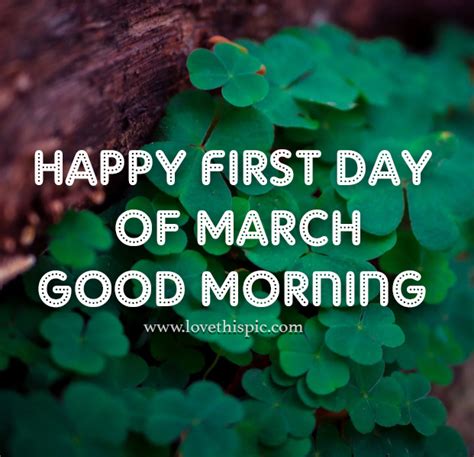 4 Leaf Clover Happy First Day Of March Pictures Photos And Images