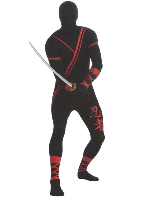 Stealth Black Ninja Costume Mens Japanese Ninja Costume