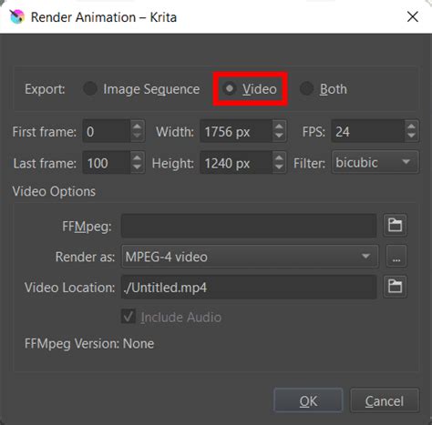 How To Export An Animation In Krita