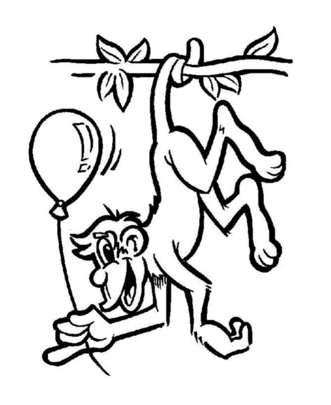 Coloring Pages Funny Monkey Coloring Pages Collections