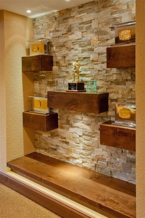 Stacked Stone Accent Wall