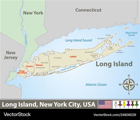 Detailed Map Of Long Island