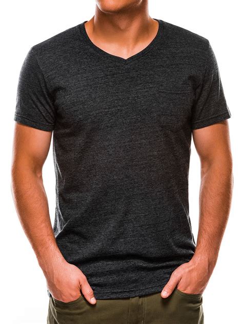 Mens Plain T Shirt Dark Grey S1045 Modone Wholesale Clothing For Men