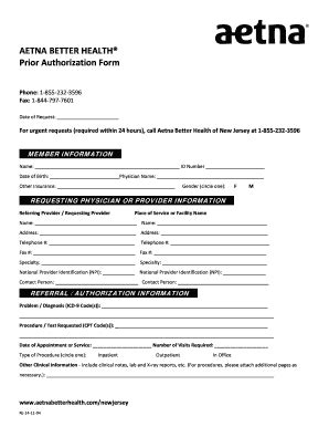 Check spelling or type a new query. Editable Aetna Prior Authorization Phone Number Templates To