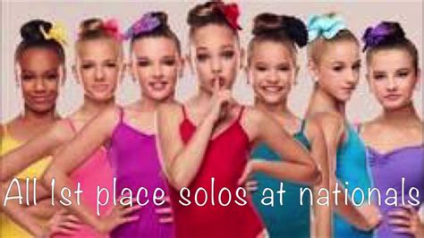 Dance Moms All 1st Place Solos At Nationals Youtube