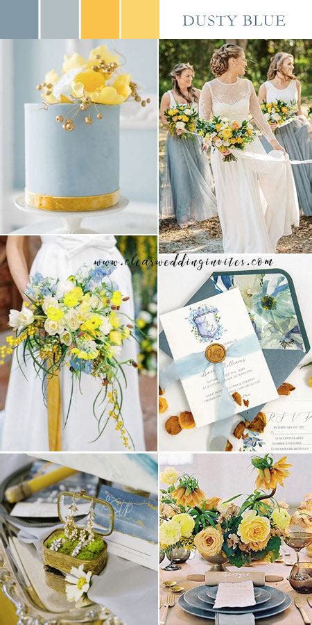 Top 8 Inspirational Dusty Blue Color Combinations For 2022 Wedding