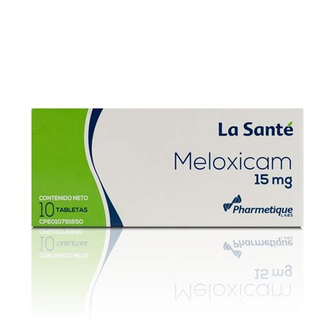 meloxicam 15 mg x10 tabletas elter