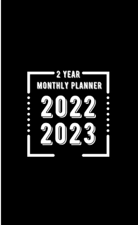 2 Year Monthly Planner 2022 2023 24 Month Small Monthly Pocket Checkbook Size Planner Jan 2022
