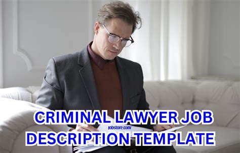 Criminal Lawyer Job Description Template Jobstore Careers Blog