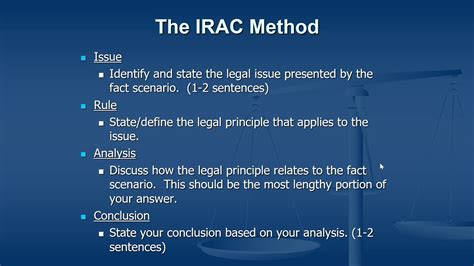 Irac Method Of Legal Writing Sample What Is The Irac Method In Legal