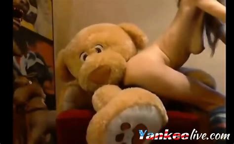 Horny Girl Has Sex With Her Stuffed Toy