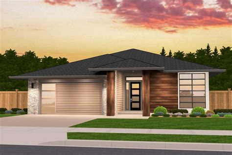 Exclusive One Story Prairie House Plan With Open Layout 85235ms