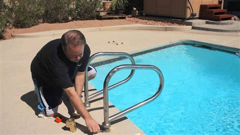 How To Install In Ground Pool Ladders Pools And Spas Youtube