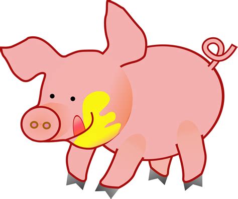 Clipart Happy Pig