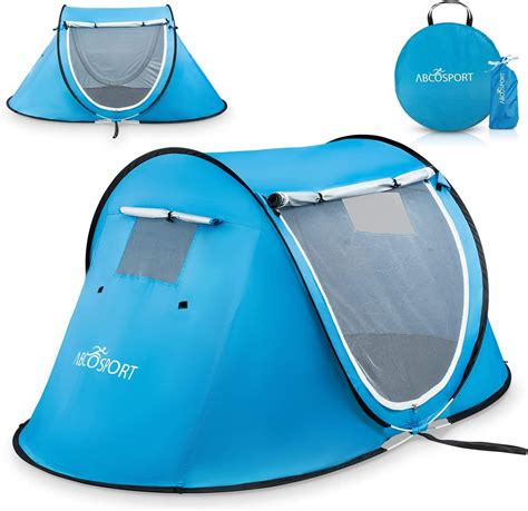 Pop Up Tent Automatic Instant Tent Portable Cabana Beach Tent Fits 2 People Windows And