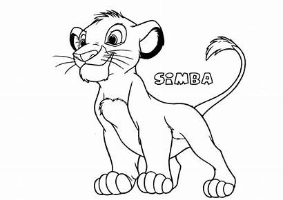 Coloring Lion King Simba Printable Pages