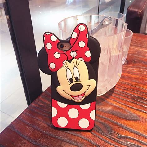 Cute 3d Cartoon Minnie Mickey Mouse Soft Silicone Case For Apple Iphone 6 6s 6s Plus 7 8 Plus 5s