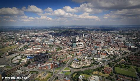 Aeroengland Aerial Photograph Of Manchester England Uk
