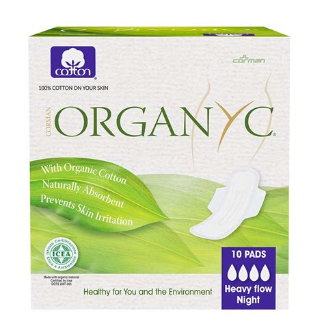 Buy Organyc Cotton Sanitary Pads Heavy Flow 10 Pcs Online In Bahrain Talabat Bahrain