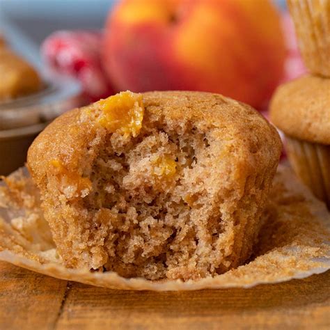 Peach Muffins Recipe Dinner Then Dessert