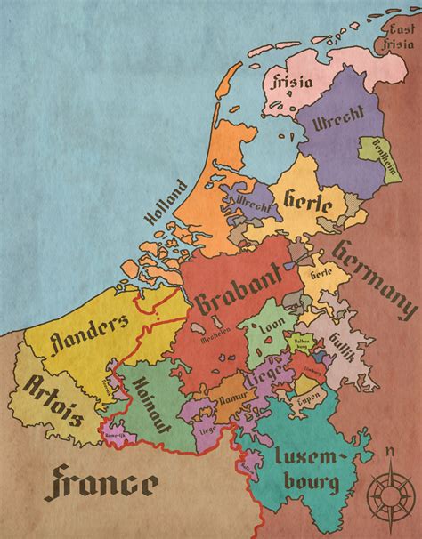 Map Medieval Netherlands By Vinnyuvl On Deviantart