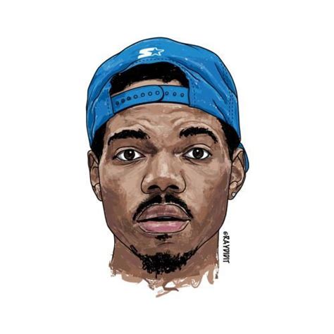 Chance The Rapper Hip Hop Art Painting Print Illustration Drawing