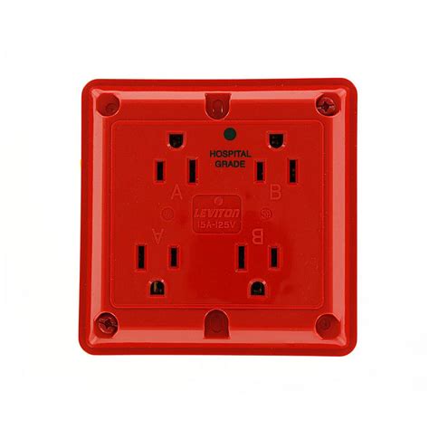 Red Electrical Outlets And Receptacles Wiring Devices And Light