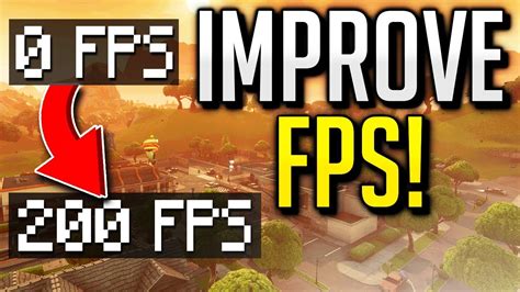 How To Get Better Fps In Fortnite Battle Royale Fps Boost Youtube
