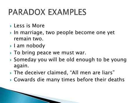 Paradox Examples Alisen Berde