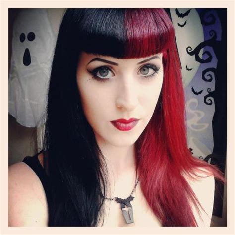Black And Red Hair On Tumblr