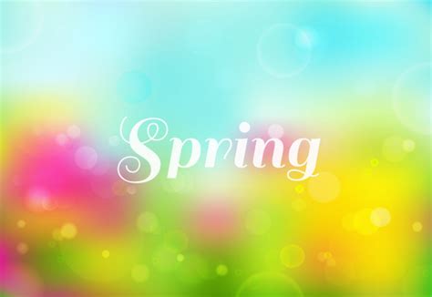Premium Vector Bright Vector Spring Colored Background With Bokeh Effect
