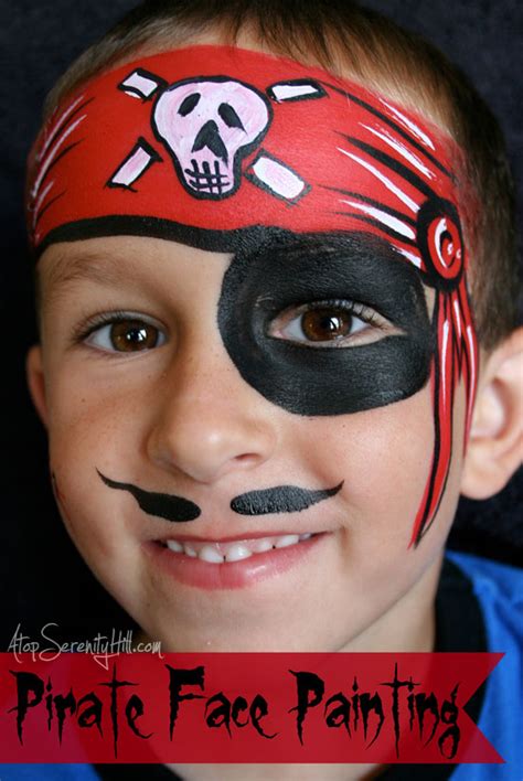 Halloween Face Painting A Simple Pirate Atop Serenity Hill