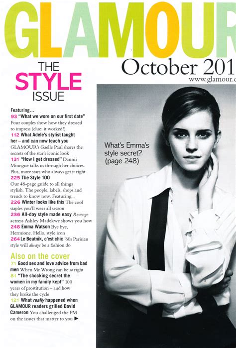 Emma Watson In Glamour Magazine Uk October 2012 Issue Hawtcelebs