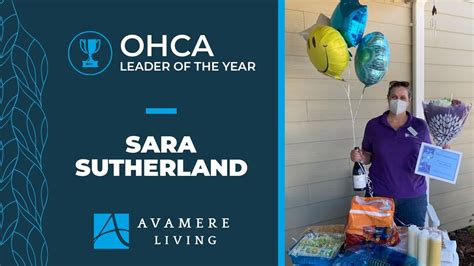 Sara Sutherland Named Leader Of The Year 2021 Youtube