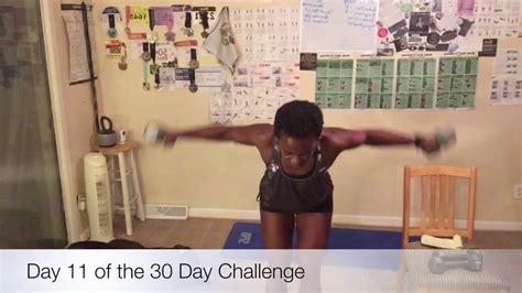 Day 11 Arms And Squat Thrust Challenge Youtube