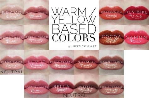 Warm Based Lipsense Colors Lipsense Colors That Look Best On Those With
