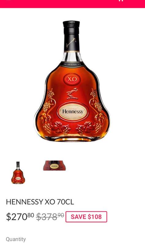 Hennessy Xo Cognac 70cl Food And Drinks Alcoholic Beverages On Carousell