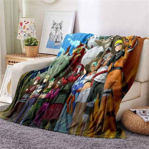 Manga Custom Anime Naruto Throw Blankets For Beds Sofa Japanese Cartoon