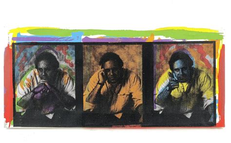 Lot Steve Kaufman Self Portrait Signed Silkscreen On Canvas