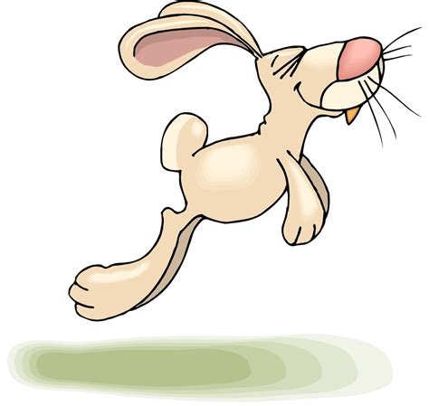 Drawing Of A Hare Running In The Meadow Free Image Download
