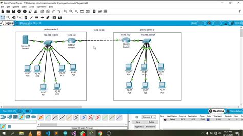 Menghubungkan 2 Router Antar Gedung Cisco Packet Tracert YouTube