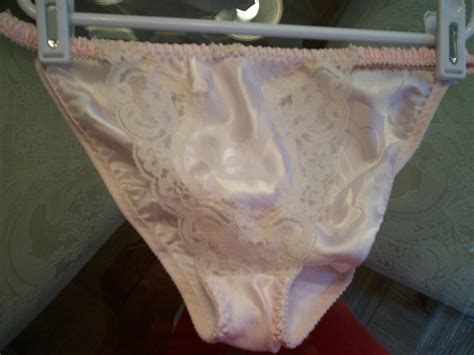Vintage Christian Dior Bikini Satin Peach Pink Panties