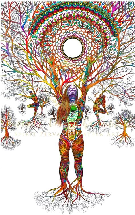 Tree Of Life Art Yoga Art Metaphysical Art Spiritual Art